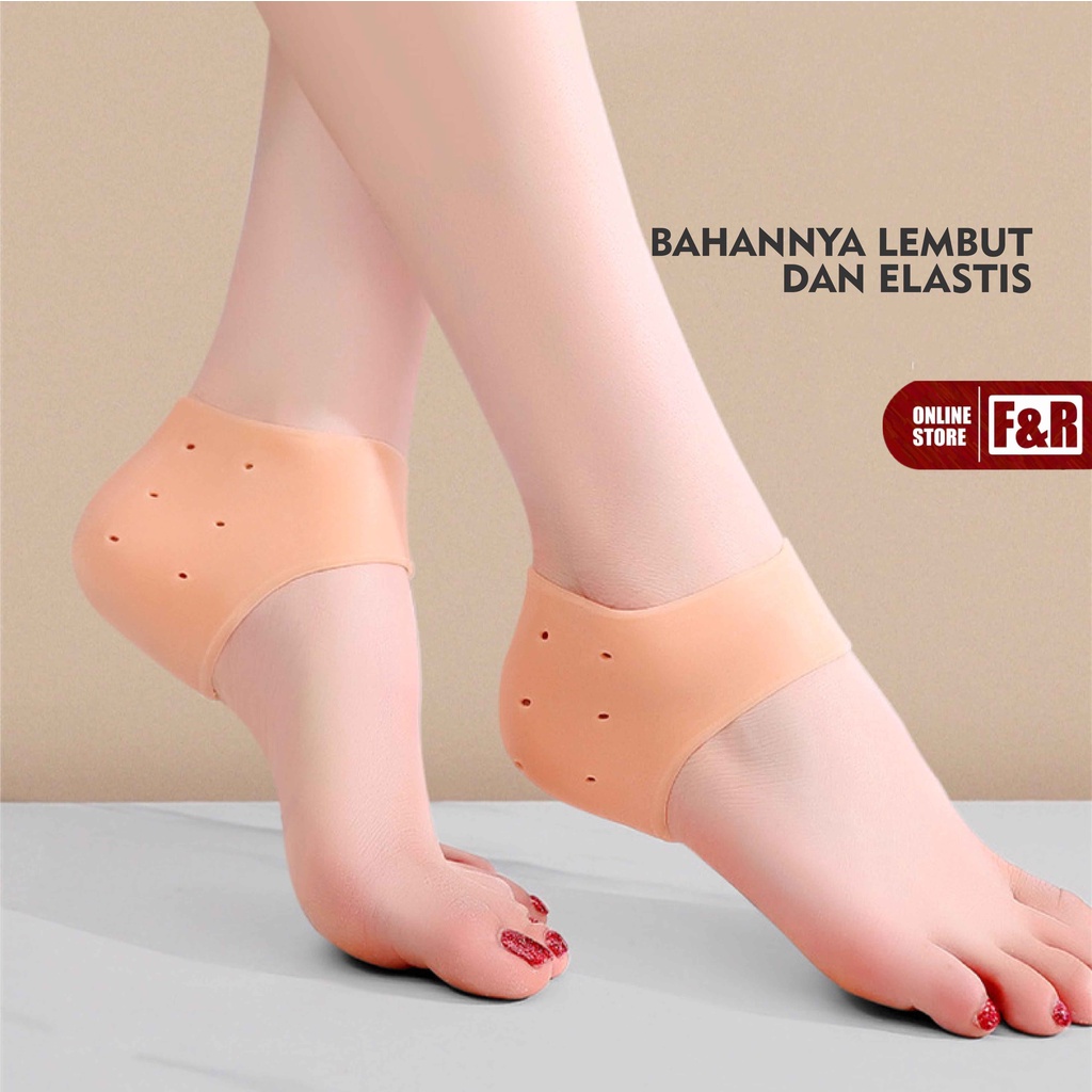 Bantalan Pelindung Tumit Anti Lecet Kaus Kaki Silikon Lembut Aksesoris Sepatu Heels