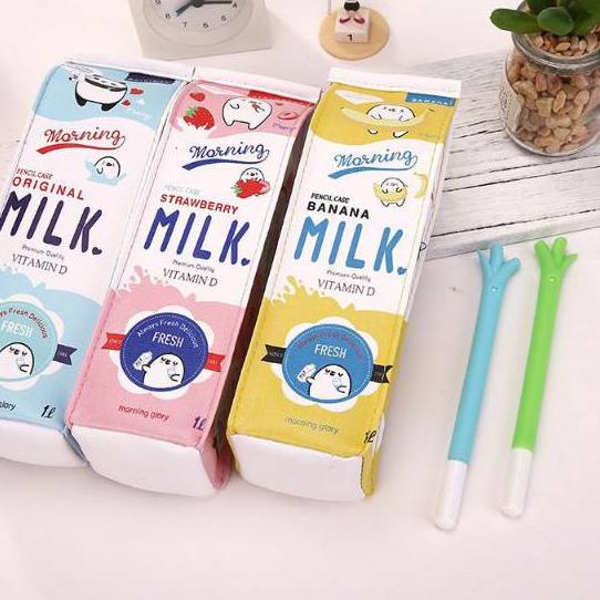 

[Original] Kotak Pensil Susu/ Milk - Wadah Pensil - Kostak - Tempat Pensil Sekolah Murah Lucu Unik