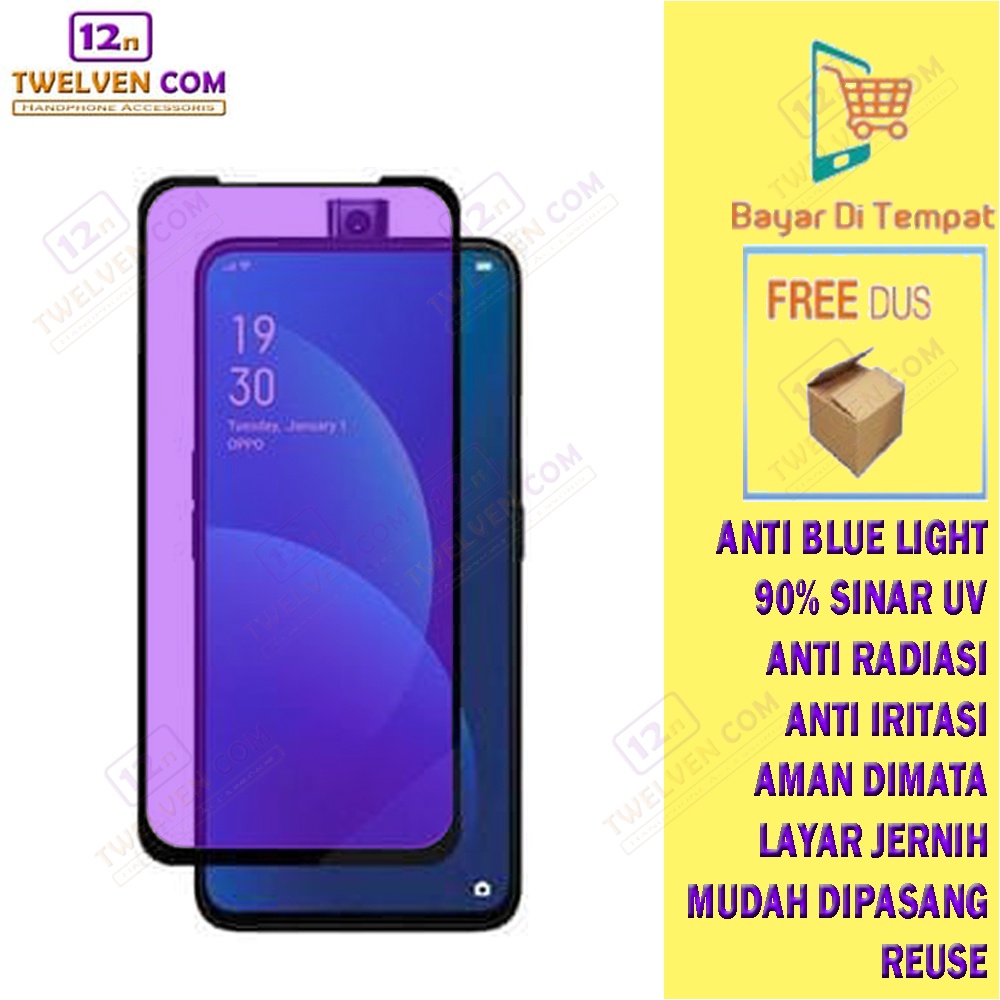 [FLASH SALE] ANTI BLUE LIGHT TEMPERED GLASS Oppo F11 Pro