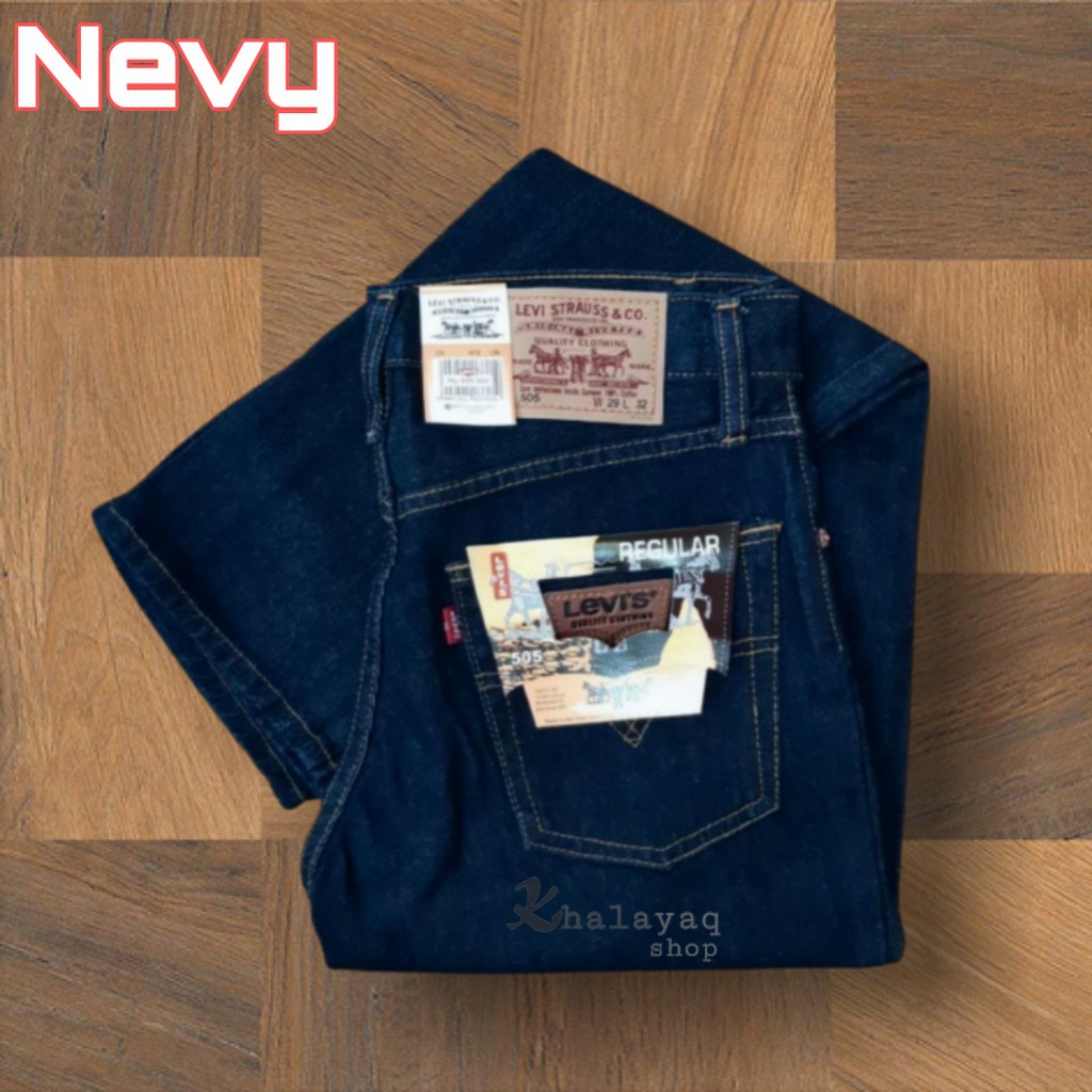 Celana jeans levis Pria  Standar Reguler Original Denim 28-38 nevy / bioblitz / biowah / hitam