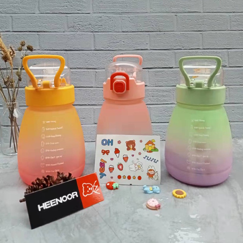 Botol Minum Plastik Viral I Botol Minum Gradasi I 850ML I FREE BPA I HX-906