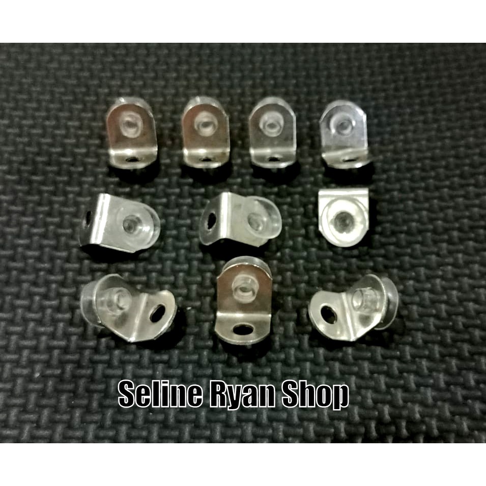 Plat Siku L Rak Kaca / Plat Penyangga Ambalan Kaca