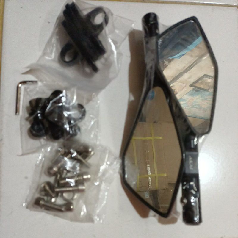 Spion Model Rizoma.nmax.pcx.vario125/150.R15/25.cbr150/250.ninja 150/fi.baet.mx.vixion-Tomok v5 kaca putih