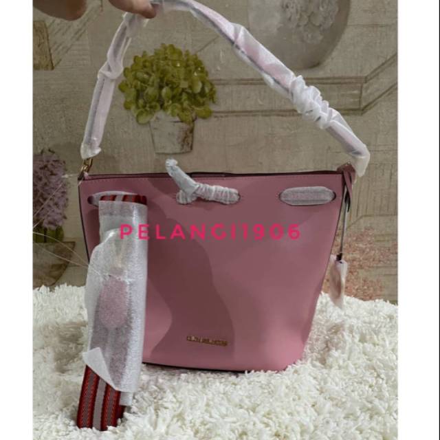 Tas Michael Kors Eden Medium Bucket Bag Shoulder Pink Carnation