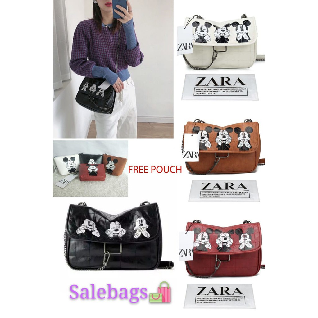 TAS SELEMPANG WANITA ZaR4 MICKEY IMPORT FASHION STYLE #174