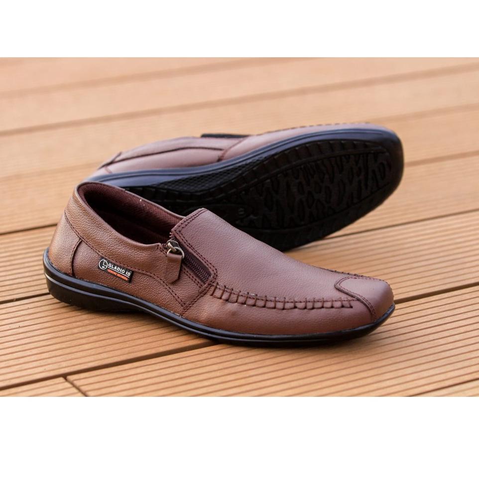 Hot Sell.. Sepatu Kulit Pria Kerja Kasual Kantor Dewasa Laki Laki Remaja Warna Hitam Coklat Lamaran 