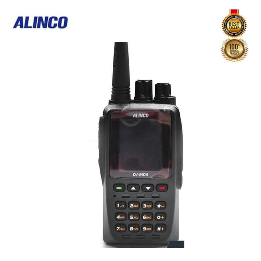 HANDY TALKY ALINCO DJ-MD5 MD5 HT DMR DIGITAL ANALOG DUALBAND VHF UHF 400MHz NEW ORIGINAL GARANSI RESMI POSTEL