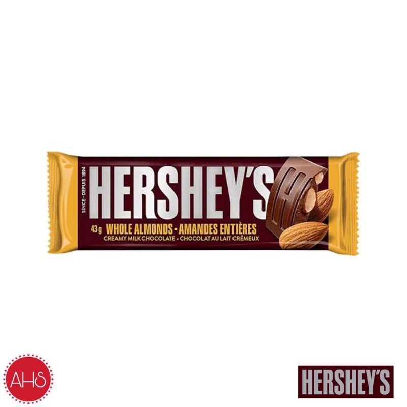 

Hershey’s Creamy Milk Chocolate with Whole Almonds 40g