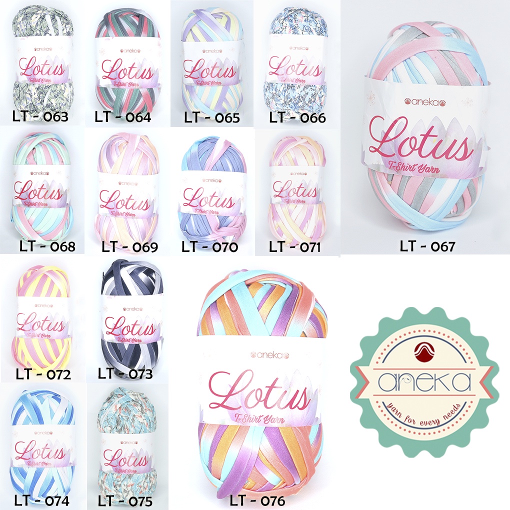 KATALOG - Benang Rajut Lotus Sembur / TShirt / Kaos Yarn Sembur Part 3