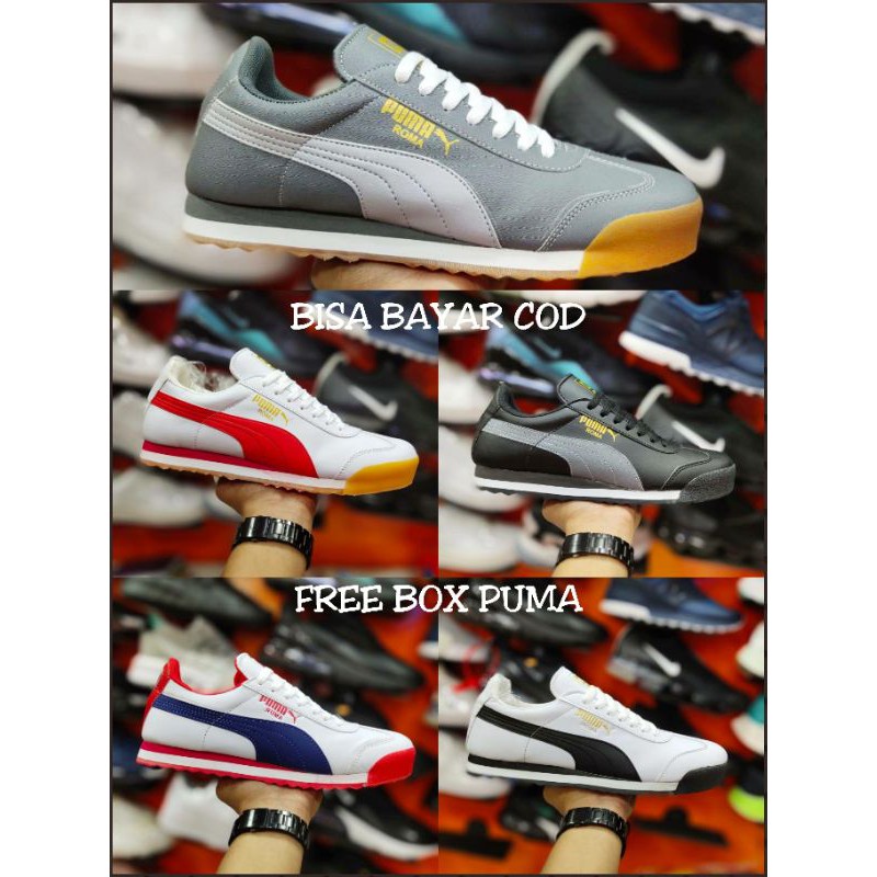 ( Bisa Bayar COD) Premium Grade Original Puma Roma Pria Wanita Termurah & Terlaris