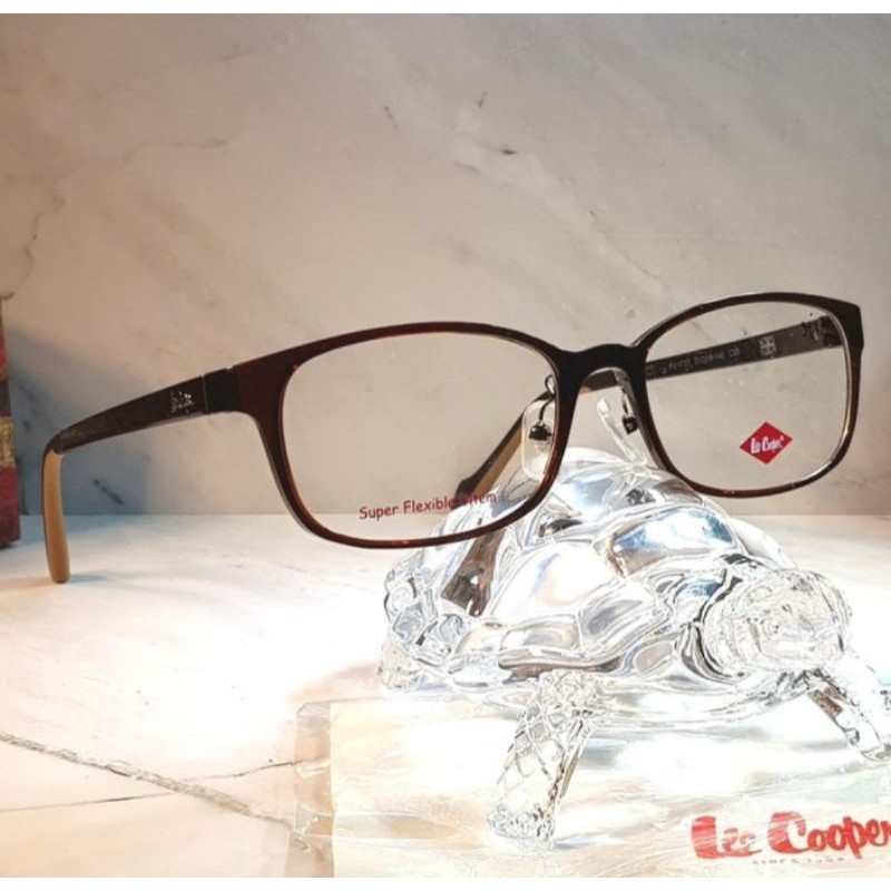 Kacamata Frame Pria dan Wanita Original Lee Cooper FU1737-C3D Super Flexible Ultem - Dark Brown