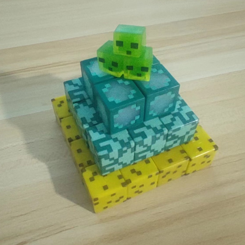 Mainan Action Figure Game Minecraft Slime Mini Bentuk Kotak Untuk Anak