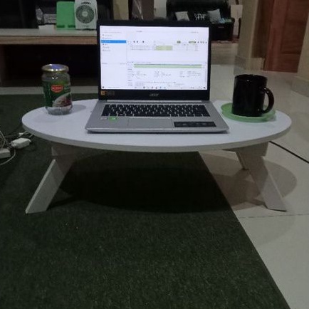 Meja Olip(oval lipat)/meja laptop /meja lipat/meja belajar /meja lesehan