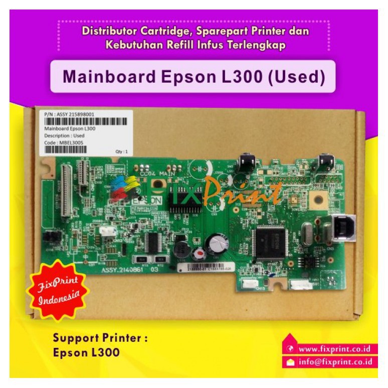 Original Mainboard Epson L300 Cabutan Board Motherboard Printer L300 L 300