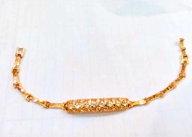 Gelang wanita gelang permata lapis emas replika emas berlian gelang diamond