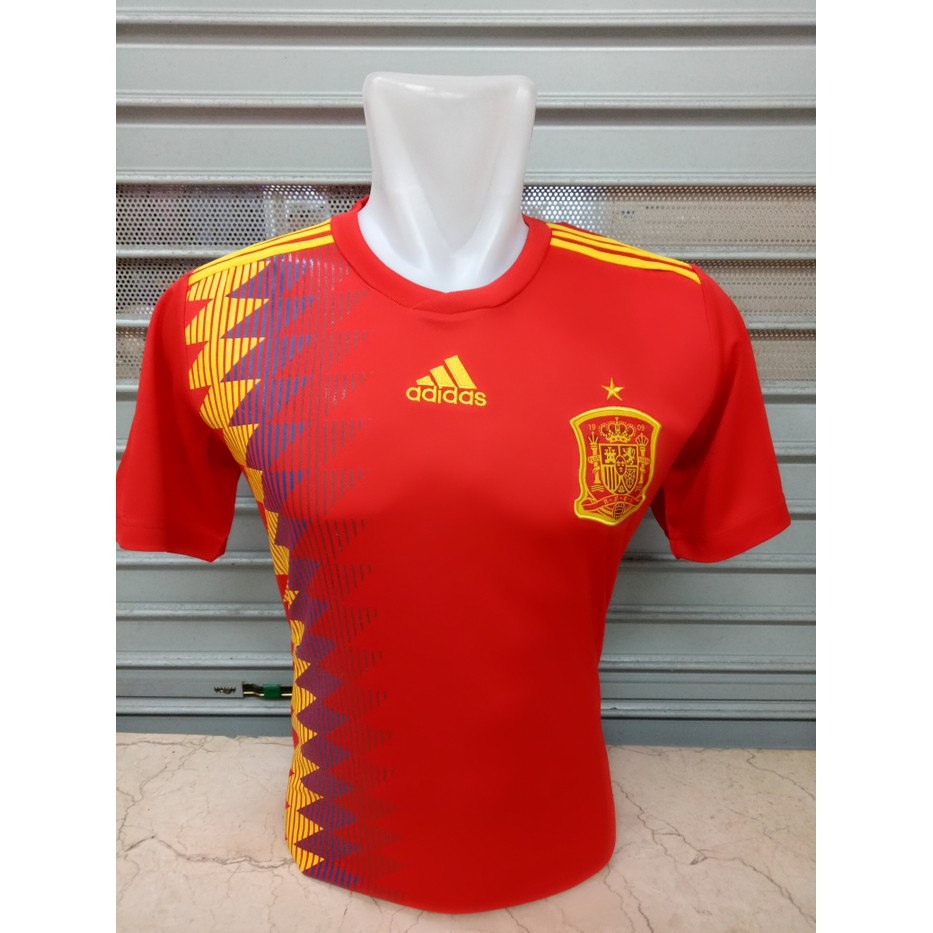 jersey spanyol home world cup 2018 grade ori