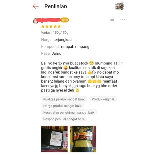 RAMUAN ARSY PAKET PROMIL CINTA | PROGRAM HAMIL-7