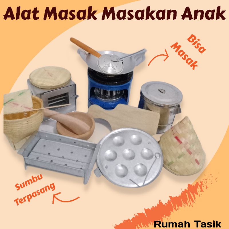 [Bisa COD] ✔ Set Mainan Masak Masakan Anak Paket Bakaran Talenan Promo Rumah Tasik