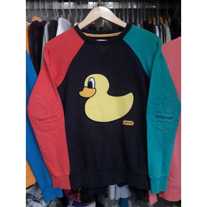 crewneck pancoat 3 tone