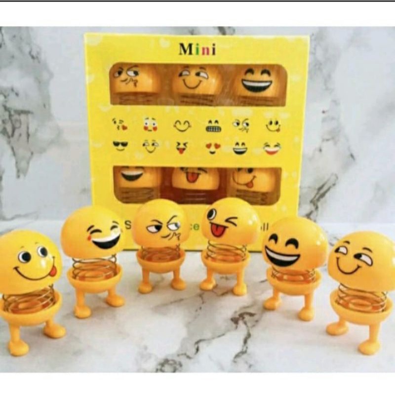 ECER(1PC)!! SPRING DOLL/BONEKA KEPALA EMOJI/BONEKA EMOJI TERMURAH