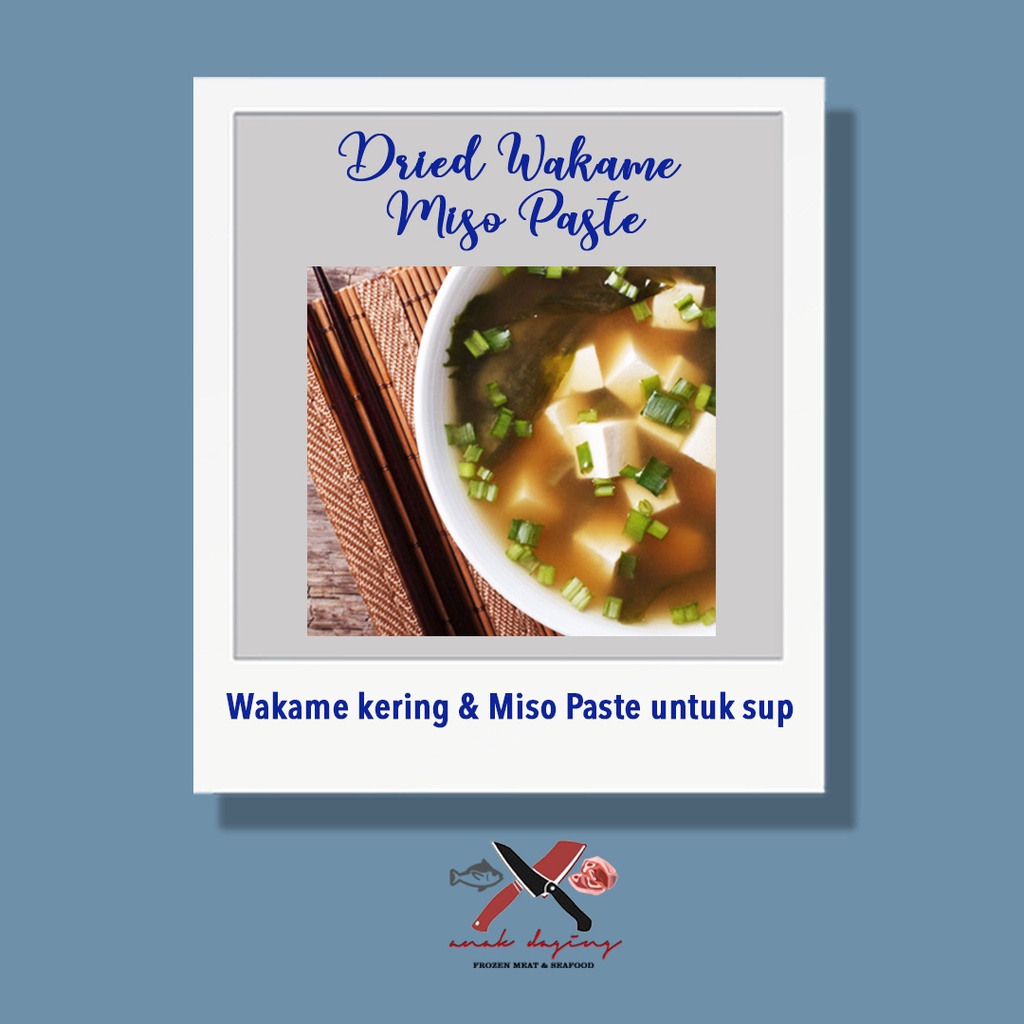 

Japanese Miso Soup package - Dried Wakame & Miso Paste
