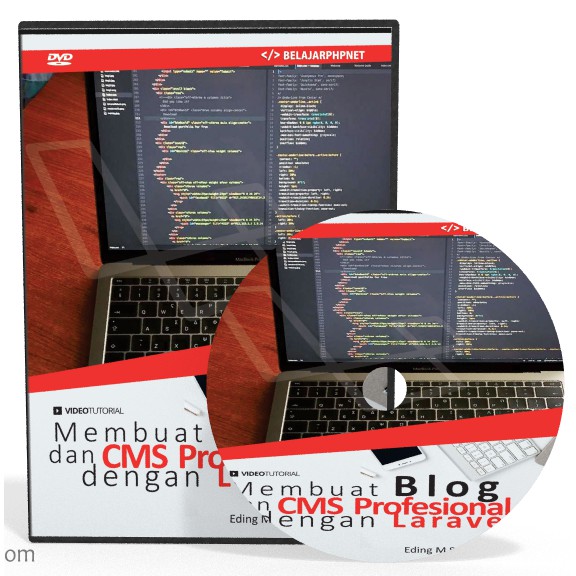 DVD Tutorial Membuat CMS Professional Dengan Laravel MySQL Dan Bootstrap