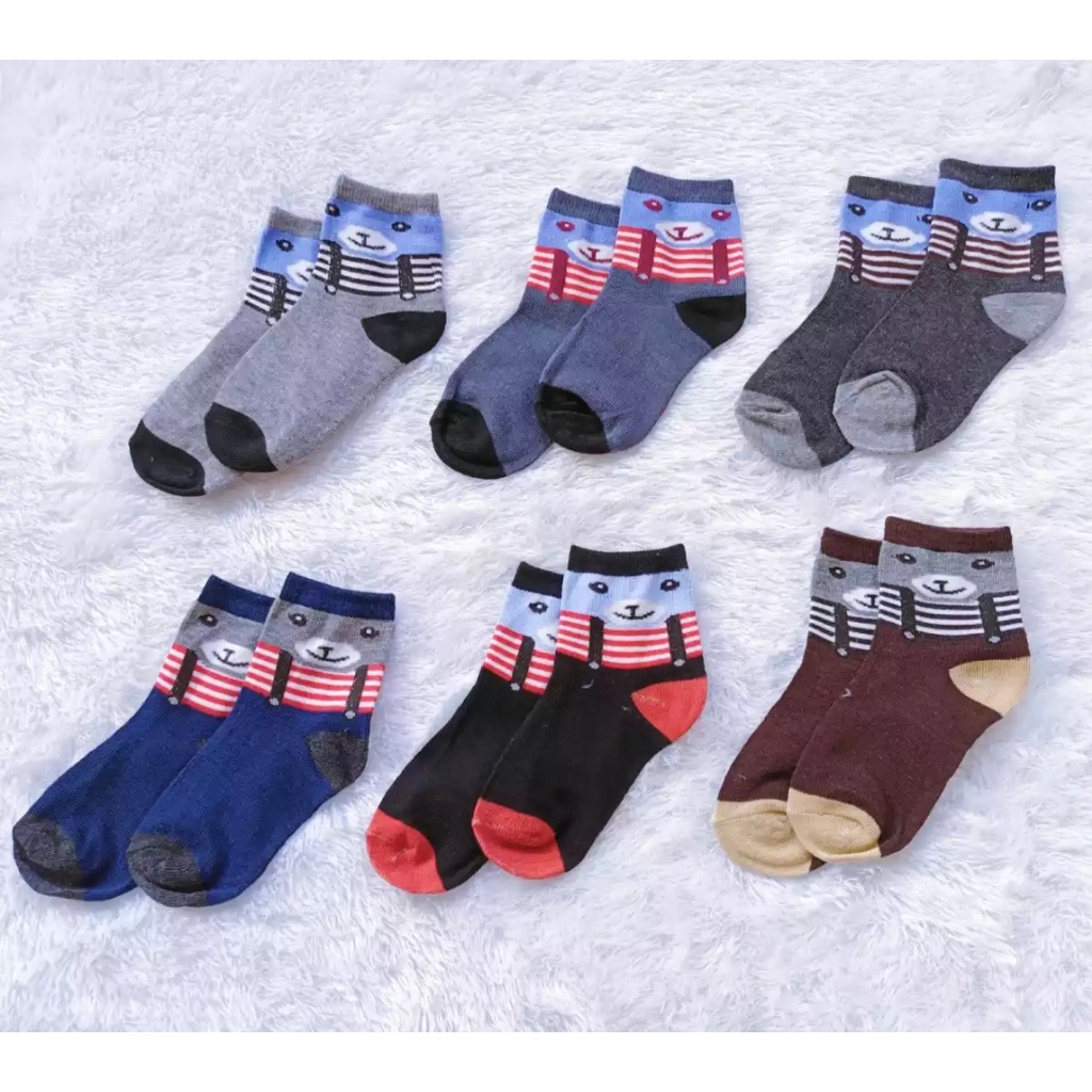 3 pcs Kaos Kaki Bayi NEW BORN 0 - 12 bulan BOY, GIRL - Standard Baby Socks