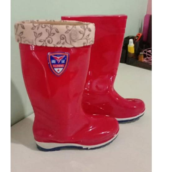 Model Baru.. COD Sepatu Boot Wanita Cewek Dewasa Karet Lentur Import panjang 33 Cm Bukan AP Boot APD