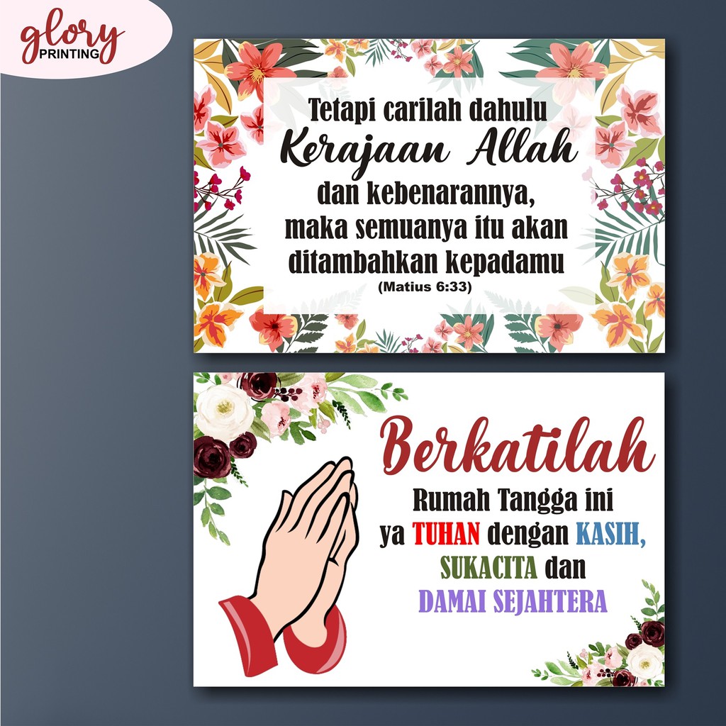 GLORY PAJANGAN HIASAN DINDING - DEKORASI WALL DECOR AESTHETIC KAMAR RUMAH - Quotes Kristen