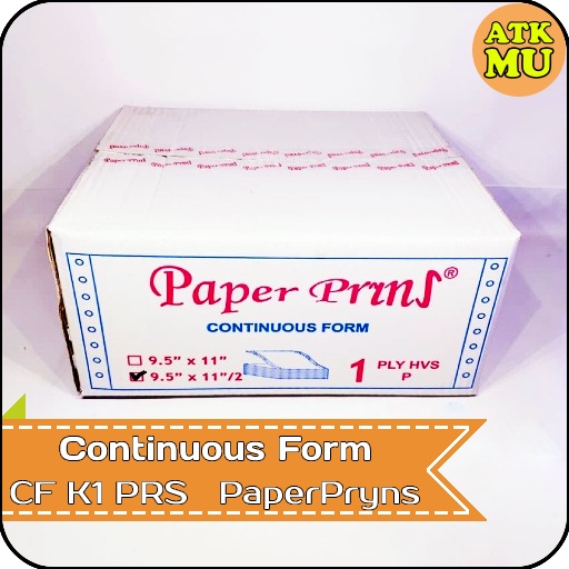 

Kertas Continuous Form 9,5" x 11"/2 1 PLY HVS K1 PRS PaperPryns