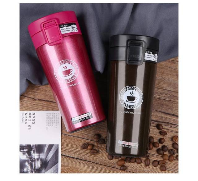 TERMOS KOPI/ TRAVEL MUG COFFEE TAHAN AIR PANAS &amp; DINGIN VACUUM COFFEE CUP B46 STAINLESS STEEL