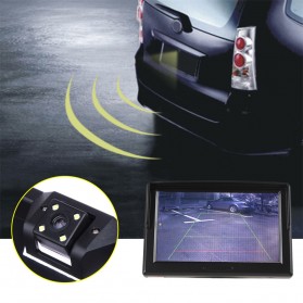 Mall VODOOL Frame Plat Nomor Polisi Kamera Belakang Mobil License Plate Frame - JX9488 - Black