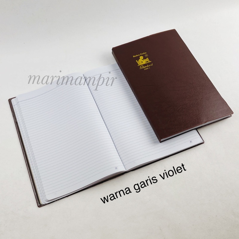 

BUKU TULIS FOLIO COVER PLASTIK STANDARD 200 LBR ( 21 X 31,5 CM )
