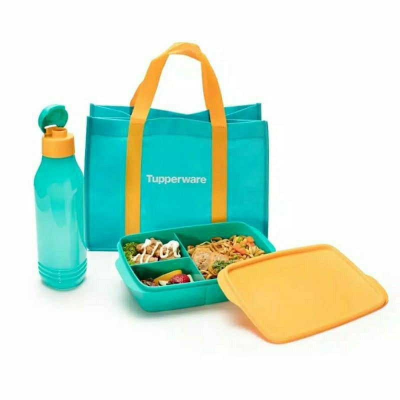

Tupperware cool tean lunch set bekal