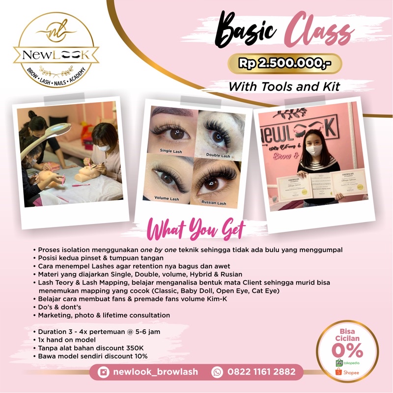 kursus eyelash extension - basic class