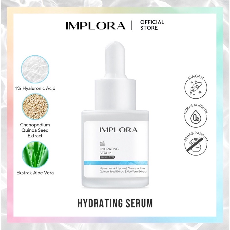 (BISA COD) IMPLORA FACE SERUM/SERUM IMPLORA 20 ml (NEW SALMON DNA SERUM &amp; BIRDNEST SERUM)