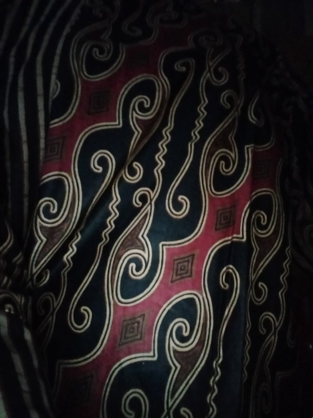 Tey-17 Batik Wanita Asj Sa Hrb026 Kenongo Kemeja Tosca Pendek