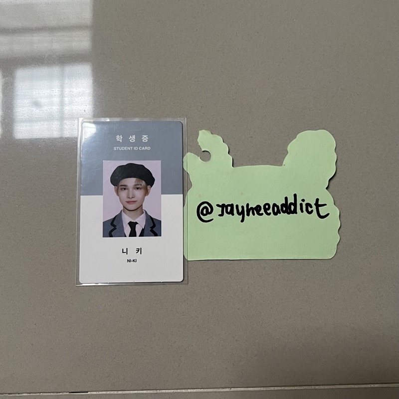 Enhypen season greetings Niki id id card photocard pc
