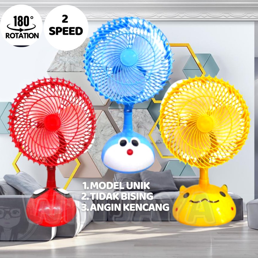 KIPAS ANGIN CARTOON ARASHI SM02 2 IN 1 DESK FAN 8&quot; KIPAS SPIDERMAN