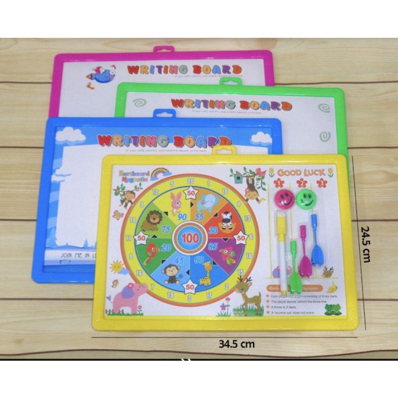 PAPAN TULIS  WHITEBOARD ada Magnet dan DART