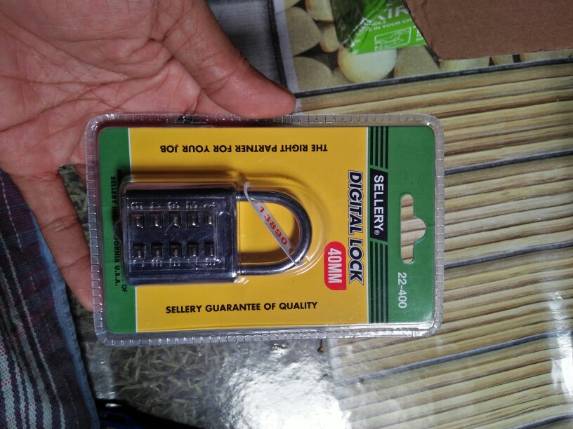 Sellery Gembok Angka 40 Mm Kunci Kombinasi Pin Digital Lock 22-400