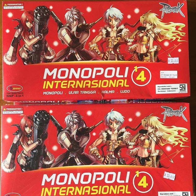 Mainan Anak TOY MONOPOLI GAVENO MERAH 4 IN 1