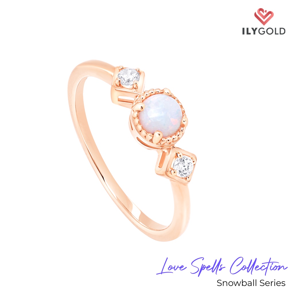 Snowdrop Solitaire Ladies Ring ILY GOLD Love Spells Collection