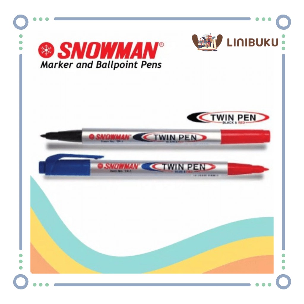 

Twin Pen Snowman - Hitam Merah - ATK