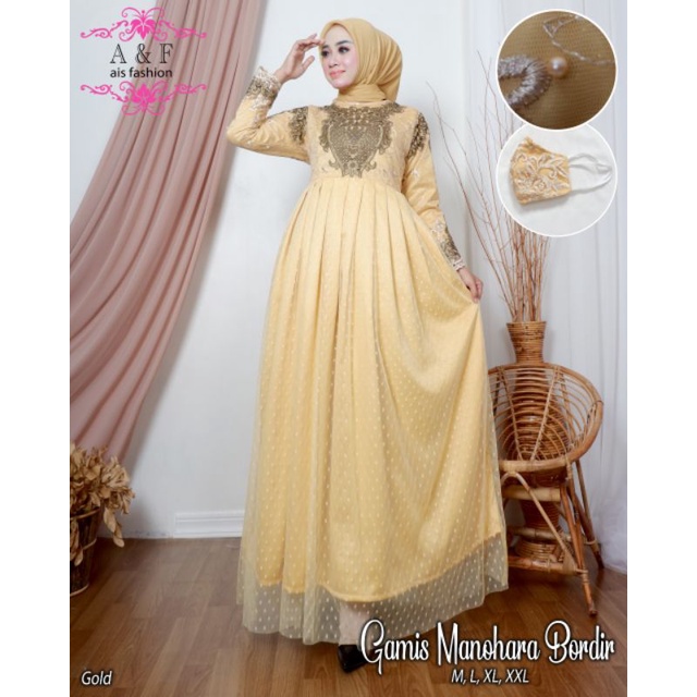 FASHION WANITA MUSLIM| GAMIS MANOHARA BORDIR| GAMIS TILE| GAMIS| PESTA GAMIS| GAMIS KEBAYA 2022| GAMIS KONDANGAN| GAMIS BRUKAT MEWAH| GAMIS WISUDA| GAMIS PENGANTIN| KEBAYA