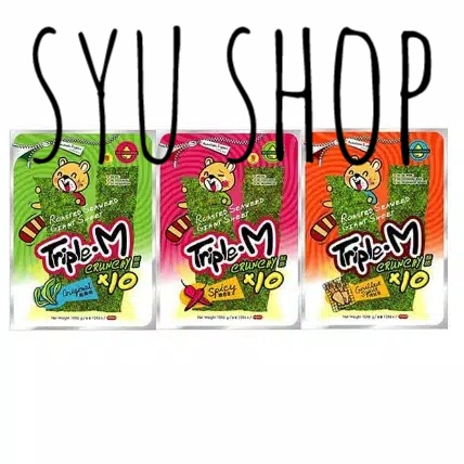 

⭐ COD ⭐ Triple M roasted seaweed giant rumput laut panggang jumbo 60 gr isi 10
