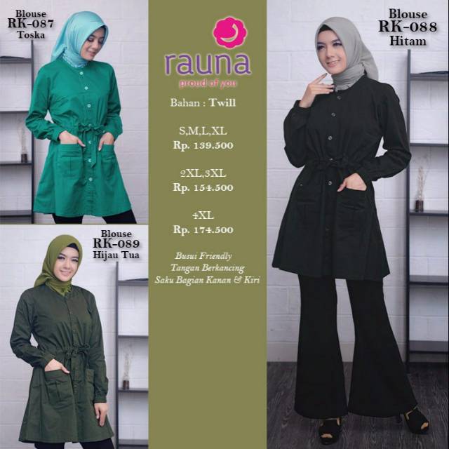 Tunik Rauna - Tunik Casual - Tunik Formal - Original Rauna