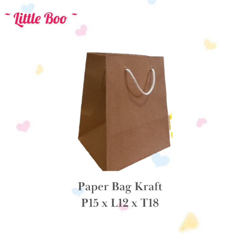 

Paper Bag Kraft Polos 15x12x18