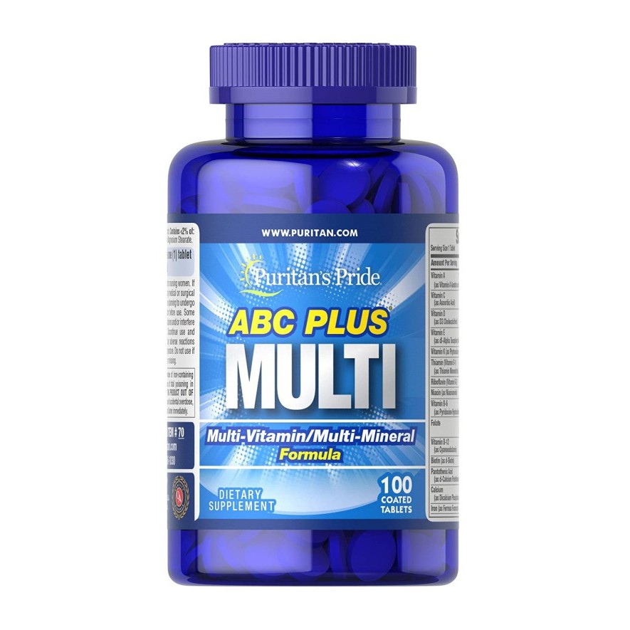 Puritan Pride ABC Plus Multivitamin Multi-Mineral Puritans Vitamin 100