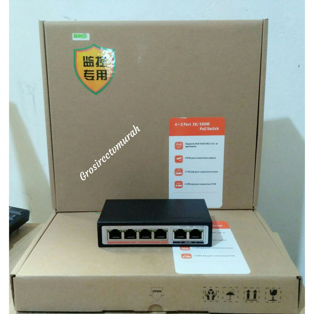 SWITCH HUB POE GIGABYTE 6 PORT WITH 4 POE FOR CCTV